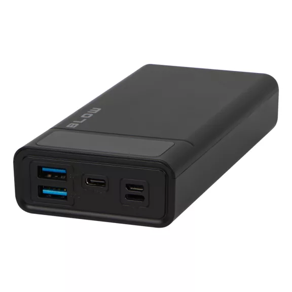 BLOW PB20E 20000 mAh QC/PD 22,5 W powerbank Lightning bemenettel fekete - zoppo.hu BLOW PB20E 20000 mAh QC/PD 22,5 W powerbank Lightning bemenettel fekete - zoppo.hu