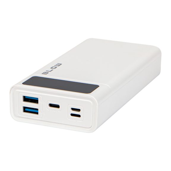 BLOW PB20E 20000 mAh QC/PD 22,5 W powerbank Lightning bemenettel fehér - zoppo.hu