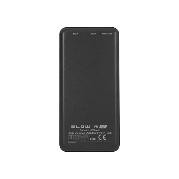 BLOW PB10A 10000 mAh powerbank fekete - zoppo.hu BLOW PB10A 10000 mAh powerbank fekete - zoppo.hu