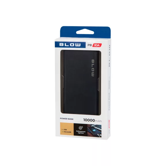 BLOW PB10A 10000 mAh powerbank fekete - zoppo.hu BLOW PB10A 10000 mAh powerbank fekete - zoppo.hu