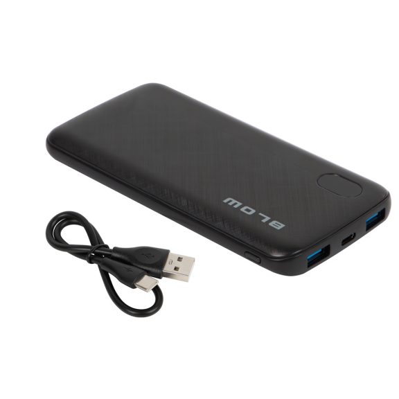 BLOW PB10B 10000 mAh QC/PD 22,5 W powerbank fekete - zoppo.hu