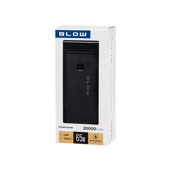 BLOW PB20G 20000 mAh PD 65 W laptop powerbank fekete - zoppo.hu