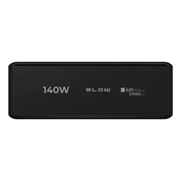 BLOW AIR99.9 27000 mAh PD 140 W LCD laptop powerbank fekete - zoppo.hu