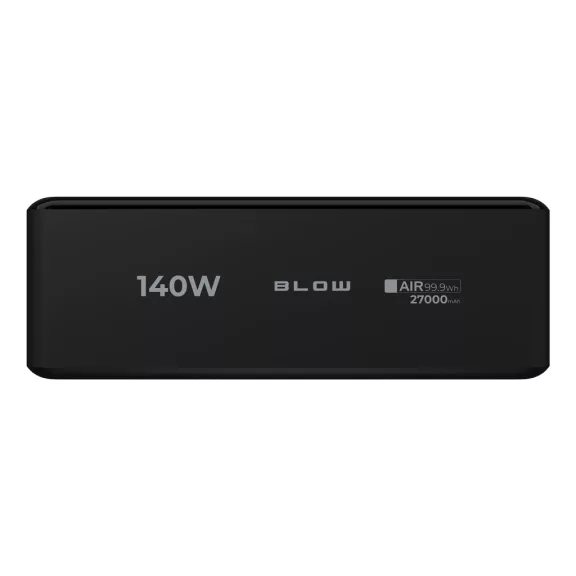 BLOW AIR99.9 27000 mAh PD 140 W LCD laptop powerbank fekete - zoppo.hu