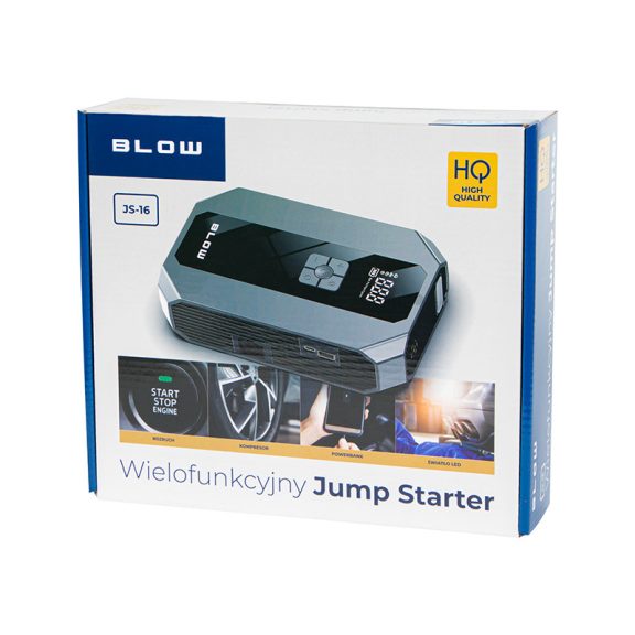 BLOW JS-16 16000 mAh jump starter kompresszorral - zoppo.hu