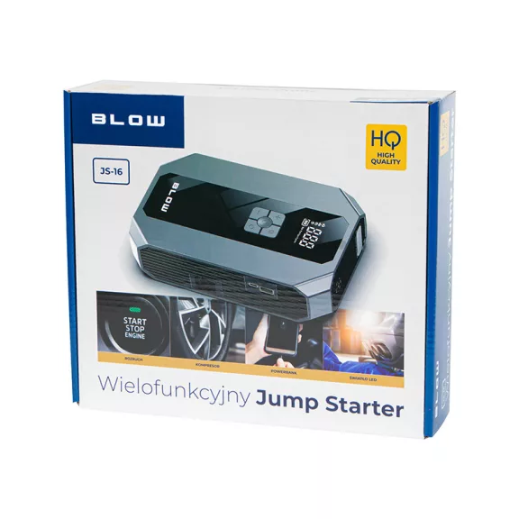 BLOW JS-16 16000 mAh jump starter kompresszorral - zoppo.hu