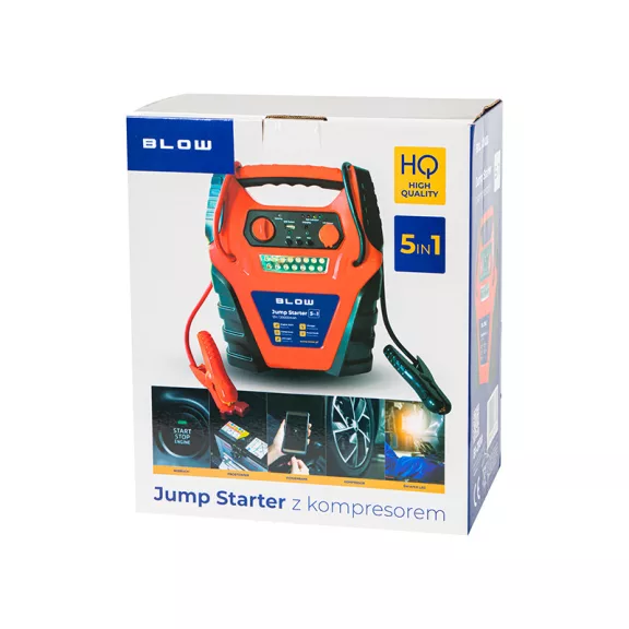 BLOW 5 az 1-ben jump starter 20000 mAh kompresszorral - zoppo.hu