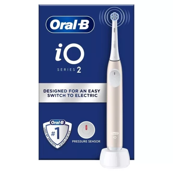 Oral-B iO2 elektromos fogkefe Calm Pink, világos rózsaszín Oral-B iO2 elektromos fogkefe Calm Pink, világos rózsaszín