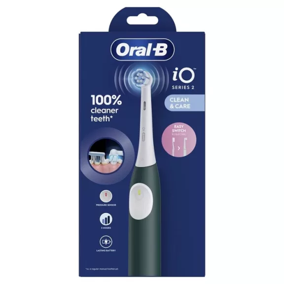 Oral-B iO2 elektromos fogkefe, Forest Green, erdőzöld Oral-B iO2 elektromos fogkefe, Forest Green, erdőzöld