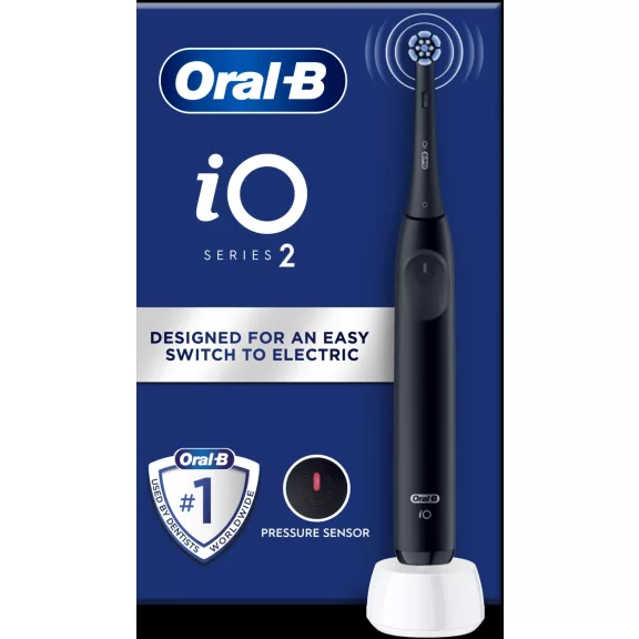 Oral-B iO2 elektromos fogkefe, Night Black, éjfekete Oral-B iO2 elektromos fogkefe, Night Black, éjfekete