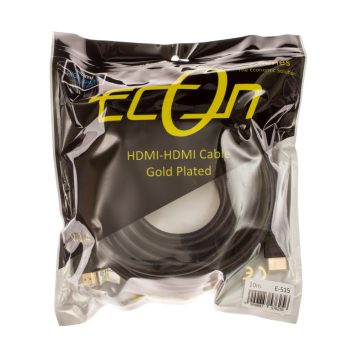 Econ HDMI–HDMI Kábel 10m 1.4 Kompatibilis Aranyozott E-515 - zoppo.hu