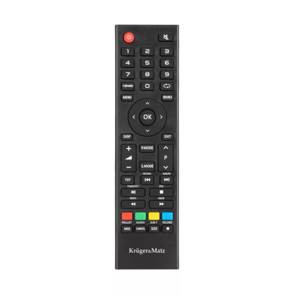 Kruger&Matz 24" HD DVB-T2 H.265 HEVC televízió 230/12V