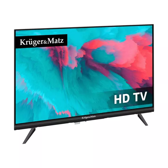 Kruger&Matz 24" HD DVB-T2 H.265 HEVC televízió, 230/12 V