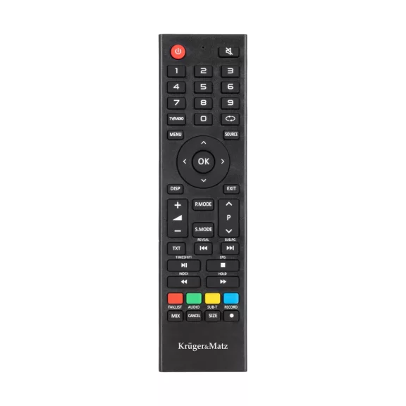 Kruger&Matz 24" HD DVB-T2 H.265 HEVC televízió, 230/12 V