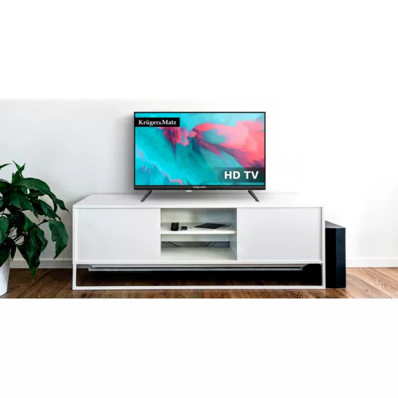 Kruger&Matz 24" HD DVB-T2 H.265 HEVC televízió, 230/12 V