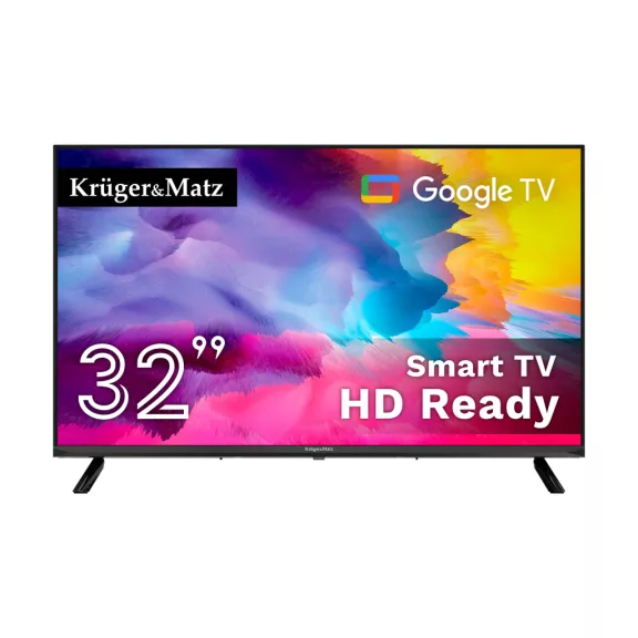 Kruger&Matz 32" HD Google TV 5.0 televízió, DVB-T2/S2/T/C H.265 HEVC Kruger&Matz 32" HD Google TV 5.0 televízió, DVB-T2/S2/T/C H.265 HEVC