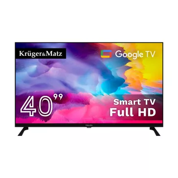   Kruger&Matz 40" FHD Google TV 5.0 televízió, DVB-T2/S2/T/C H.265 HEVC