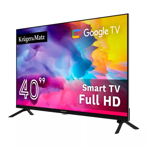 Kruger&Matz 40" FHD Google TV 5.0 televízió, DVB-T2/S2/T/C H.265 HEVC Kruger&Matz 40" FHD Google TV 5.0 televízió, DVB-T2/S2/T/C H.265 HEVC