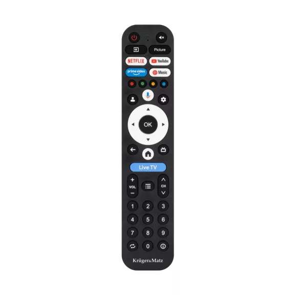 Kruger&Matz 40" FHD Google TV 5.0 televízió, DVB-T2/S2/T/C H.265 HEVC Kruger&Matz 40" FHD Google TV 5.0 televízió, DVB-T2/S2/T/C H.265 HEVC