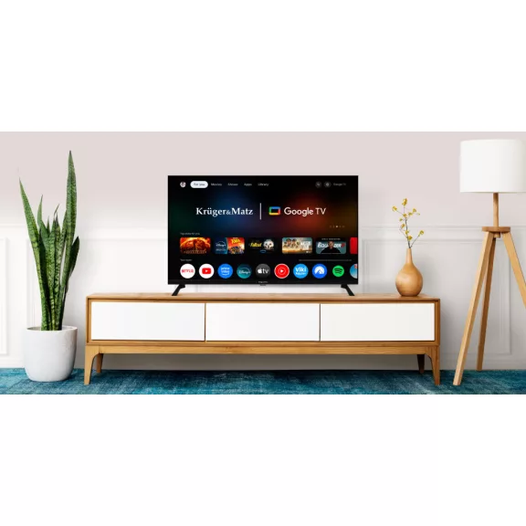 Kruger&Matz 40" FHD Google TV 5.0 televízió, DVB-T2/S2/T/C H.265 HEVC Kruger&Matz 40" FHD Google TV 5.0 televízió, DVB-T2/S2/T/C H.265 HEVC