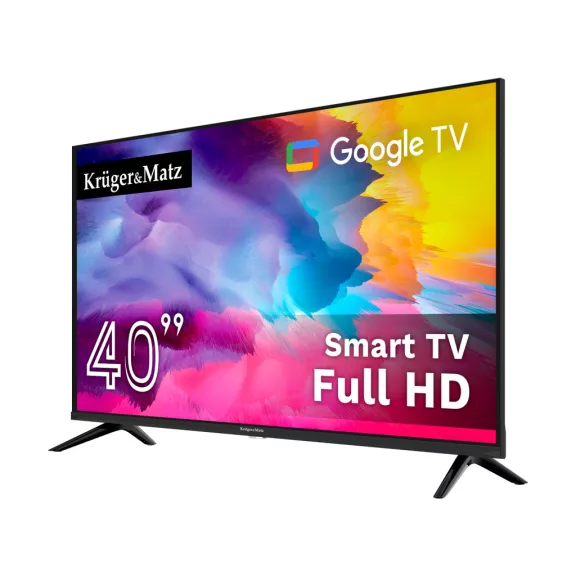 Kruger&Matz 40" FHD Google TV televízió DVB-T2/T/C H.265 HEVC