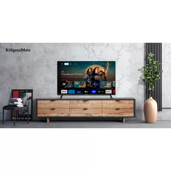 Kruger&Matz 40" FHD Google TV televízió DVB-T2/T/C H.265 HEVC
