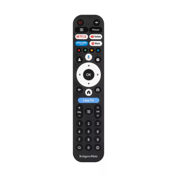 Kruger&Matz 43" FHD Google TV televízió, DVB-T2/S2/T/C H.265 HEVC Kruger&Matz 43" FHD Google TV televízió, DVB-T2/S2/T/C H.265 HEVC