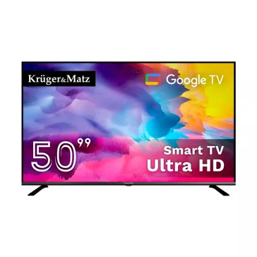   Kruger&Matz 50" UHD Google TV 5.0 DVB-T2/T/C H.265 HEVC televízió