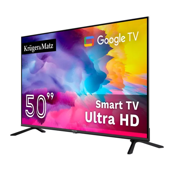 Kruger&Matz 50" UHD Google TV 5.0 DVB-T2/T/C H.265 HEVC televízió Kruger&Matz 50" UHD Google TV 5.0 DVB-T2/T/C H.265 HEVC televízió