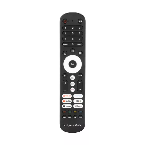Kruger&Matz 55" UHD Smart televízió, DVB-T2/S2, H.265 HEVC