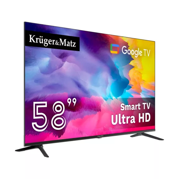 Kruger&Matz 58" UHD okostévé DVB-T2/S2 H.265 Hevc