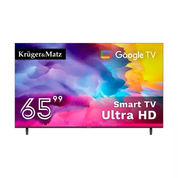   Kruger&Matz 65" UHD Google TV 5.0 DVB-T2/T/C H.265 HEVC televízió