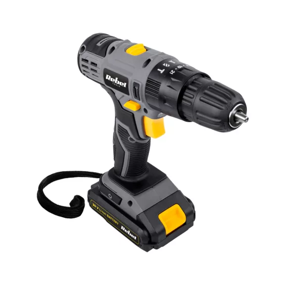 Rebel RB-1002 Akkumulátoros ütvefúró-csavarozó 20V 2Ah Li-Ion Rebel RB-1002 Akkumulátoros ütvefúró-csavarozó 20V 2Ah Li-Ion
