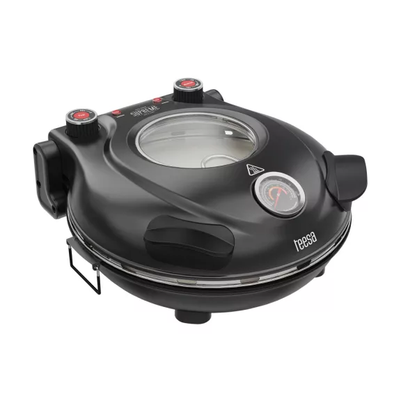 Teesa Supreme pizzasütő kemence 1200 W – 32 cm-es kivehető pizzasütő kővel Teesa Supreme pizzasütő kemence 1200 W – 32 cm-es kivehető pizzasütő kővel