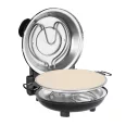   Teesa Supreme pizzasütő kemence 1200 W – 32 cm-es kivehető pizzasütő kővel