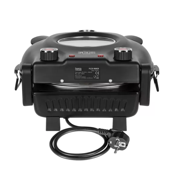 Teesa Supreme pizzasütő kemence 1200 W – 32 cm-es kivehető pizzasütő kővel Teesa Supreme pizzasütő kemence 1200 W – 32 cm-es kivehető pizzasütő kővel