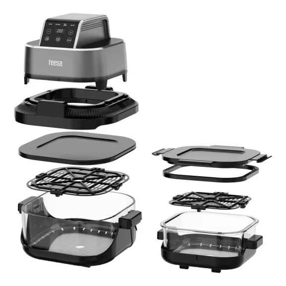 TEESA GLASS AIR FRYER 4L, 1,5 L, 1500W olaj nélküli fritőz TEESA GLASS AIR FRYER 4L, 1,5 L, 1500W olaj nélküli fritőz