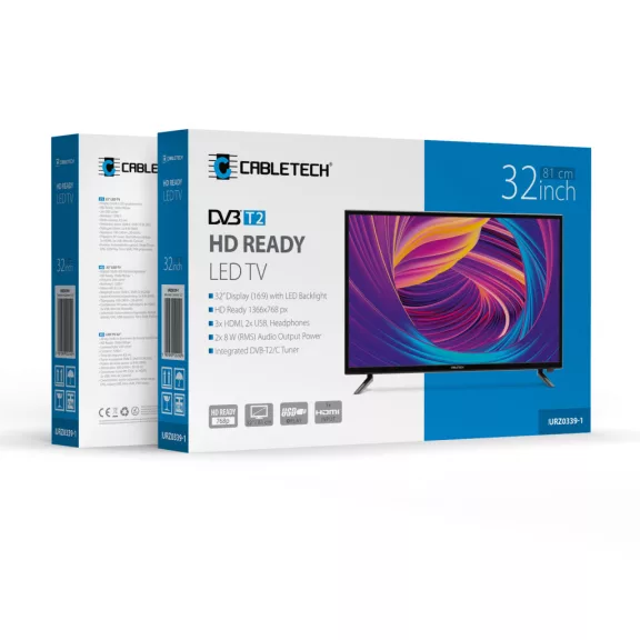 Cabletech 32"-os DVB-T2 H.265 HEVC televízió Cabletech 32"-os DVB-T2 H.265 HEVC televízió